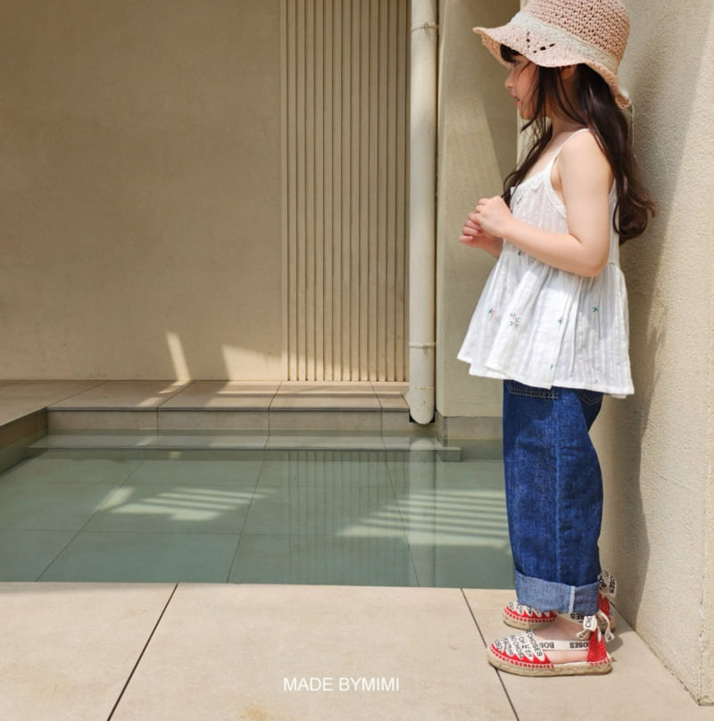 Bymimi - Korean Children Fashion - #todddlerfashion - Linen Denim Pants - 7