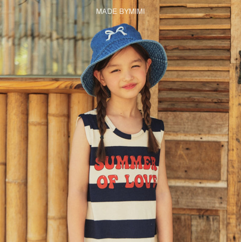 Bymimi - Korean Children Fashion - #todddlerfashion - Denim Bucket Hat - 2