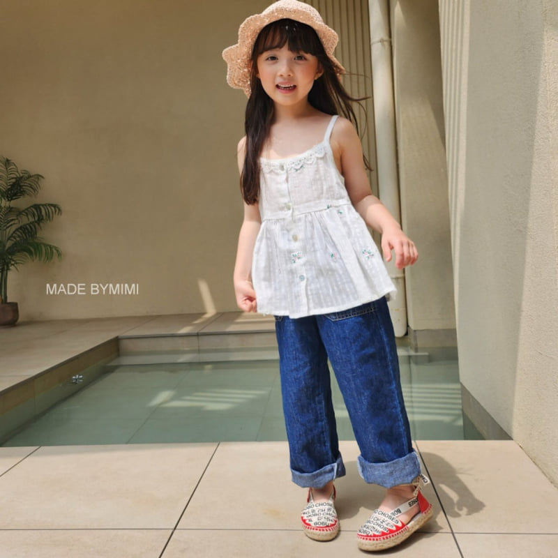 Bymimi - Korean Children Fashion - #toddlerclothing - Linen Denim Pants - 8