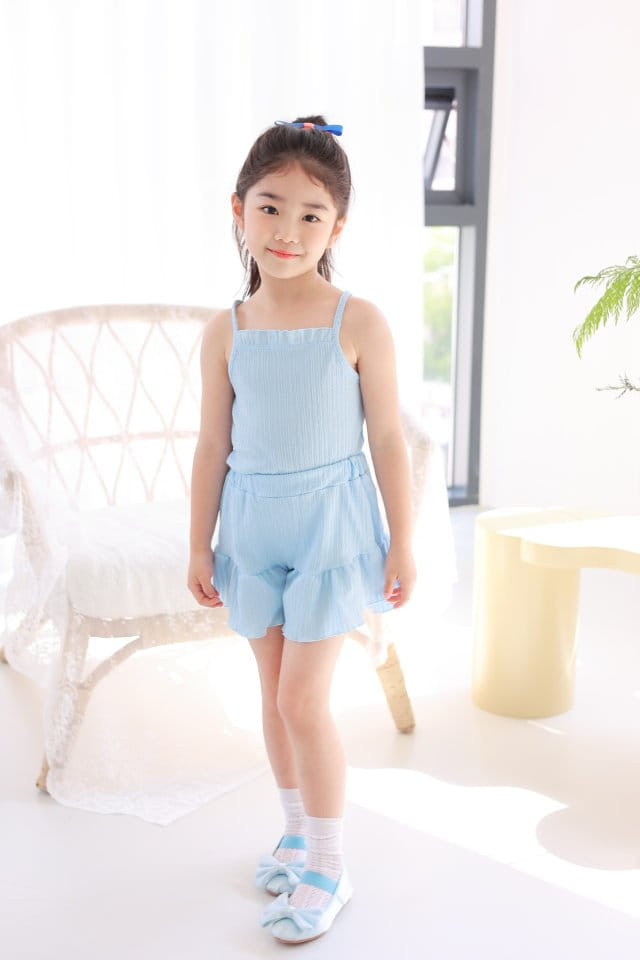 Dalla - Korean Children Fashion - #Kfashion4kids - Summer Poodel Top Bottom Set - 5