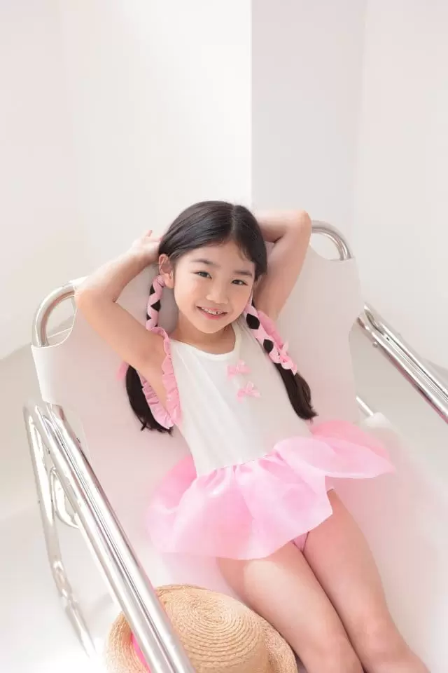 Dalla - Korean Children Fashion - #stylishchildhood - One-Piece Ballet Swim Wear - 4