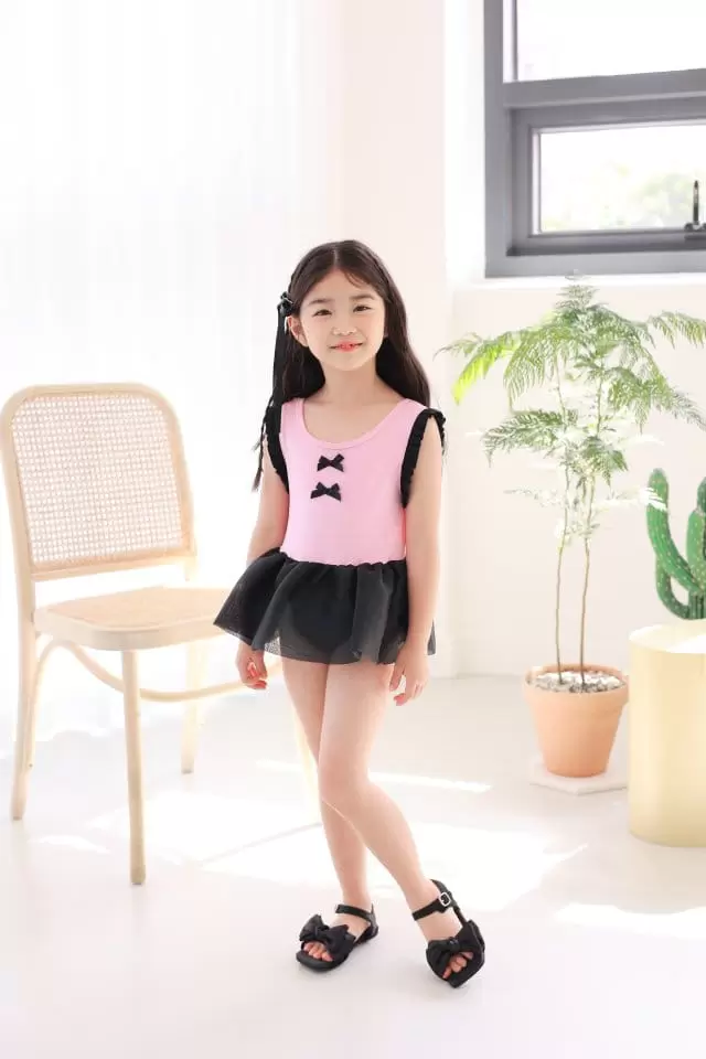 Dalla - Korean Children Fashion - #kidsshorts - One-Piece Ballet Swim Wear - 9