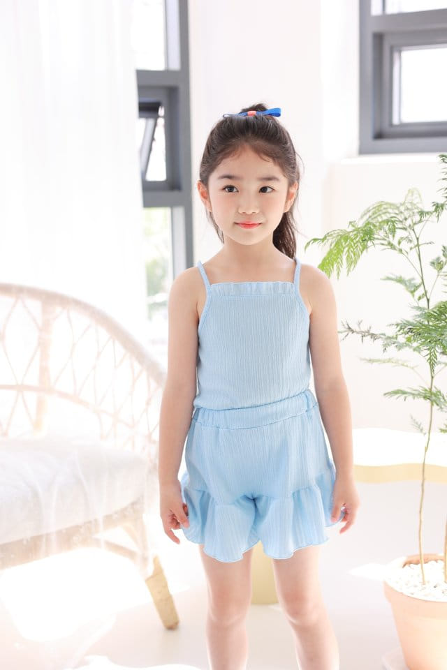 Dalla - Korean Children Fashion - #kidsstore - Summer Poodel Top Bottom Set - 3