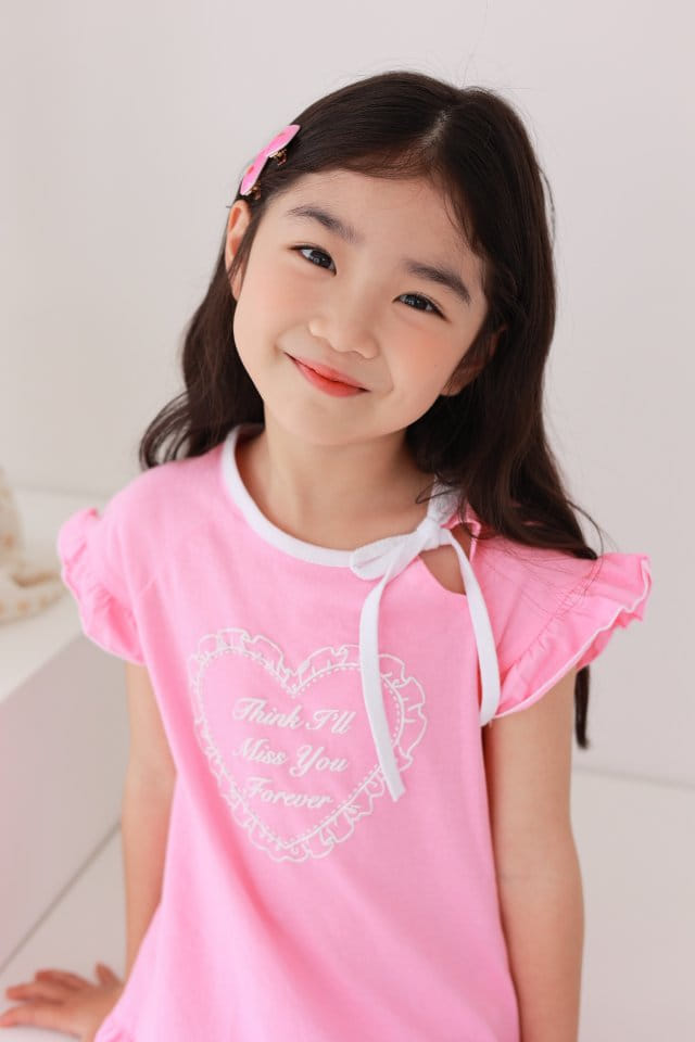 Dalla - Korean Children Fashion - #kidzfashiontrend - Heart Cushion One-Piece - 5