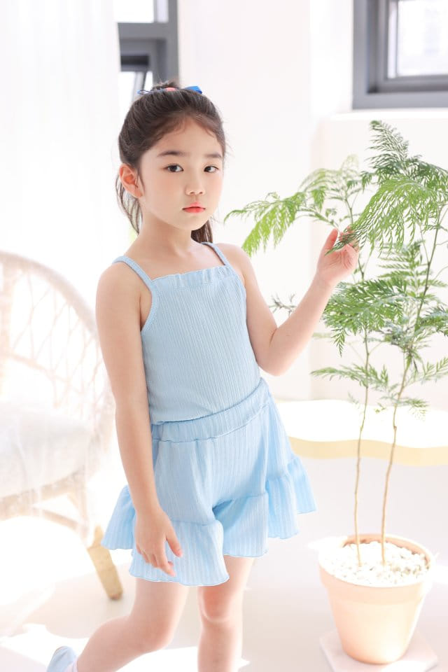 Dalla - Korean Children Fashion - #kidsstore - Summer Poodel Top Bottom Set - 4