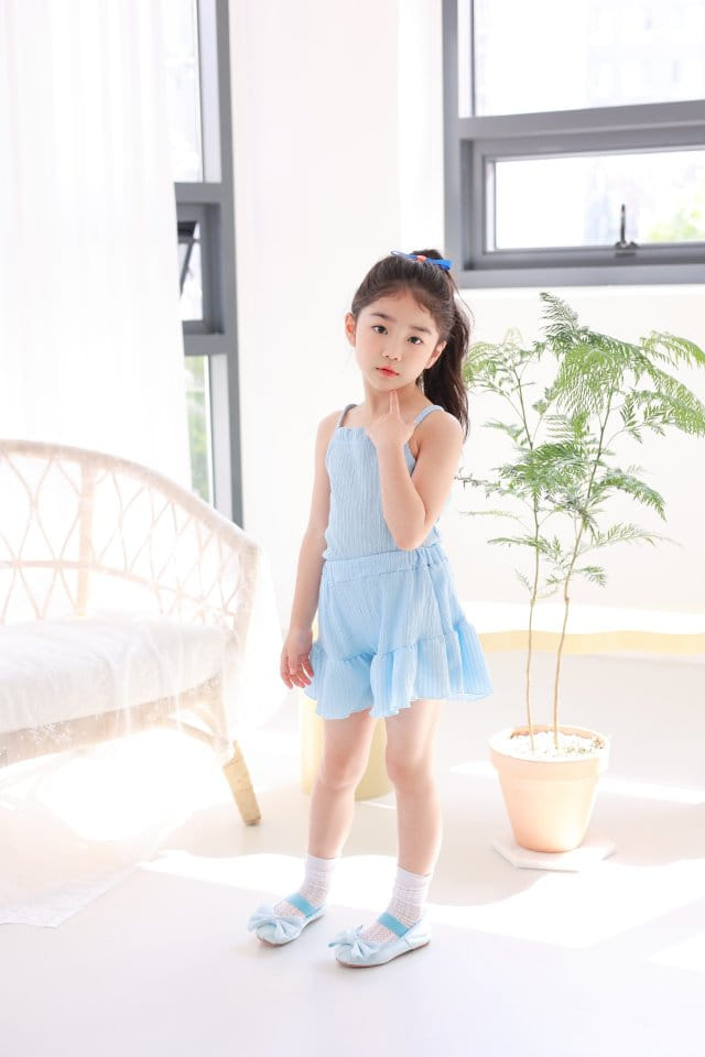 Dalla - Korean Children Fashion - #littlefashionista - Summer Poodel Top Bottom Set - 6