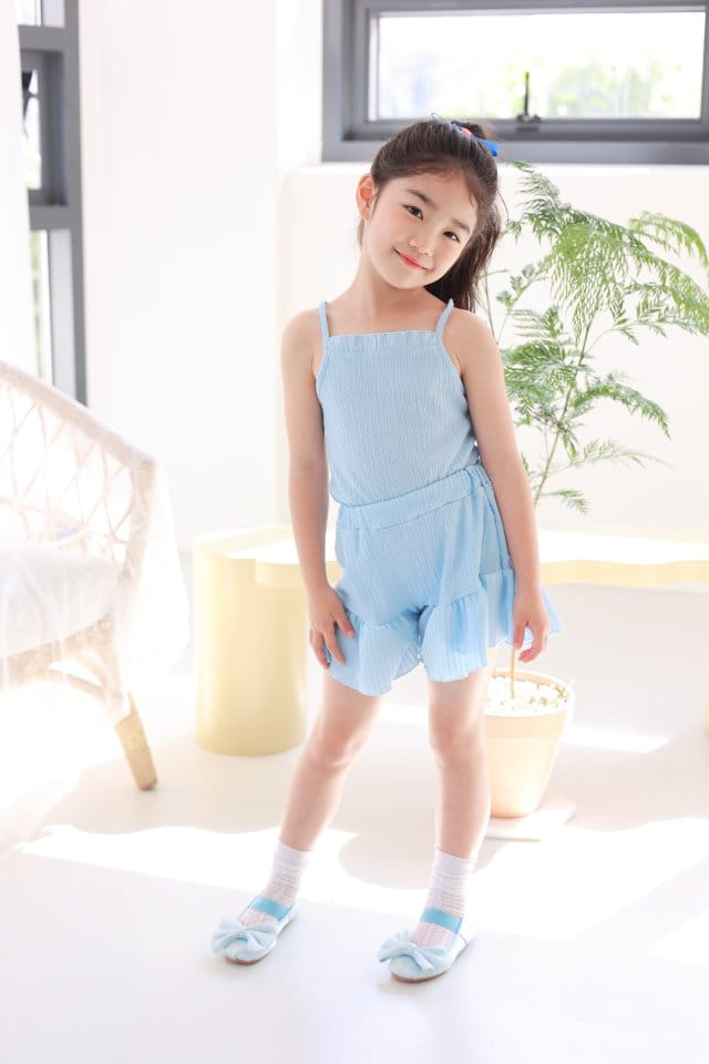 Dalla - Korean Children Fashion - #todddlerfashion - Summer Poodel Top Bottom Set - 10