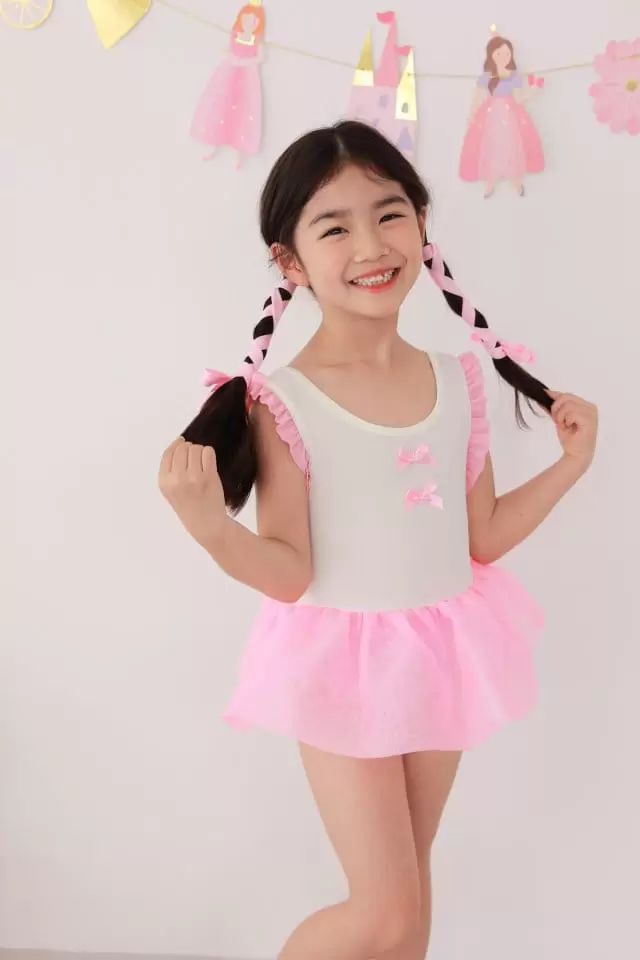 Dalla - Korean Children Fashion - #todddlerfashion - One-Piece Ballet Swim Wear