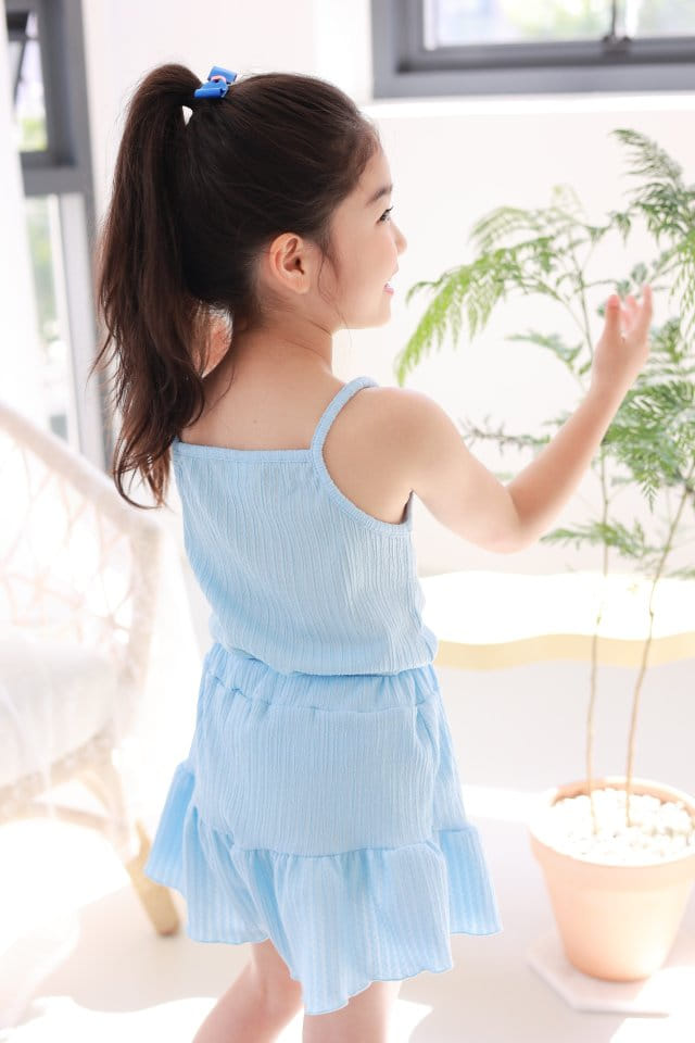 Dalla - Korean Children Fashion - #toddlerclothing - Summer Poodel Top Bottom Set - 11