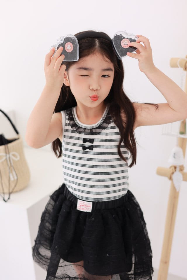 Dalla - Korean Children Fashion - #toddlerclothing - Surfing Sleeveless Tee - 6