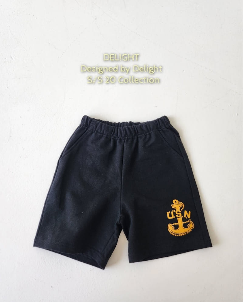 Delight - Korean Children Fashion - #Kfashion4kids - Navy Anchor Pants - 6