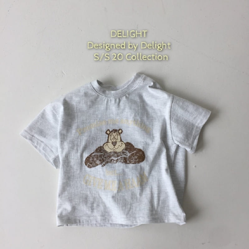 Delight - Korean Children Fashion - #childofig - Water Paint Bear Box Tee - 6