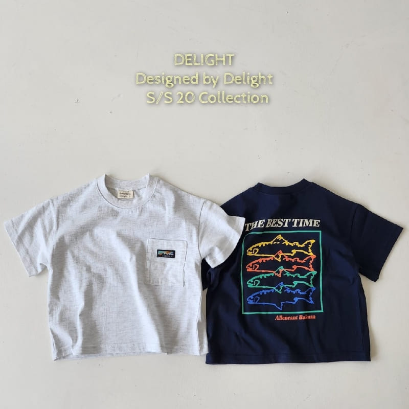 Delight - Korean Children Fashion - #childofig - Pocket Color Fish Box Tee With Mom - 3