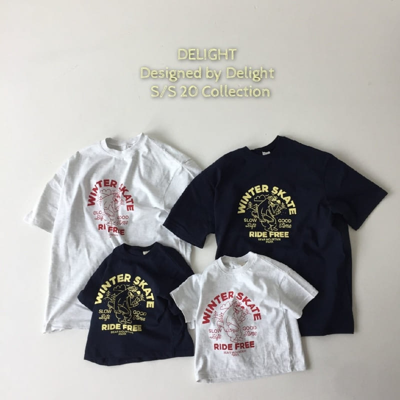 Delight - Korean Children Fashion - #childofig - Skate Bear Box Tee With Mom - 2