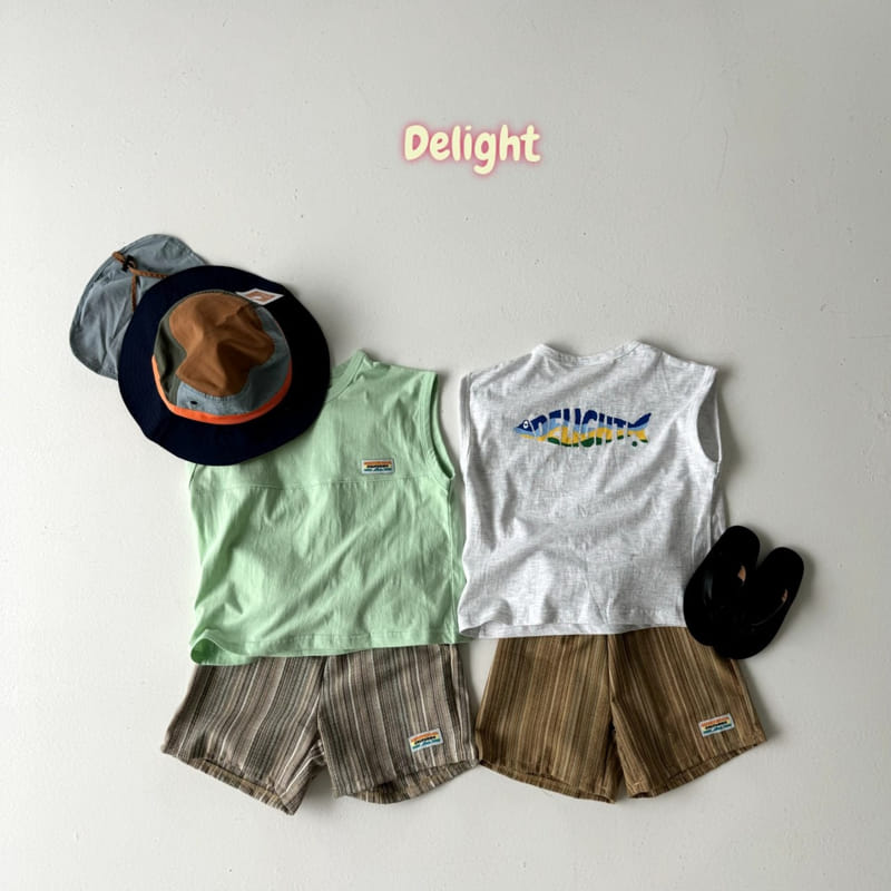 Delight - Korean Children Fashion - #fashionkids - California Fish Cap Sleeveless Tee With Mom - 2