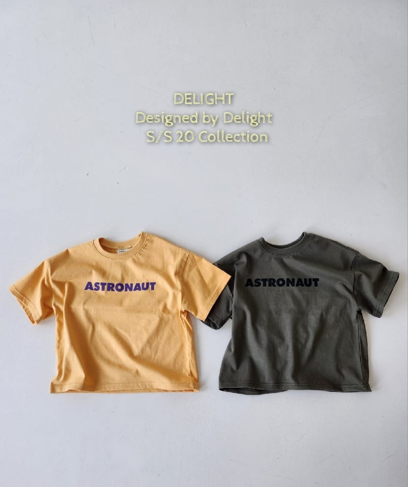 Delight - Korean Children Fashion - #littlefashionista - Astronaut Box Tee With Mom - 3