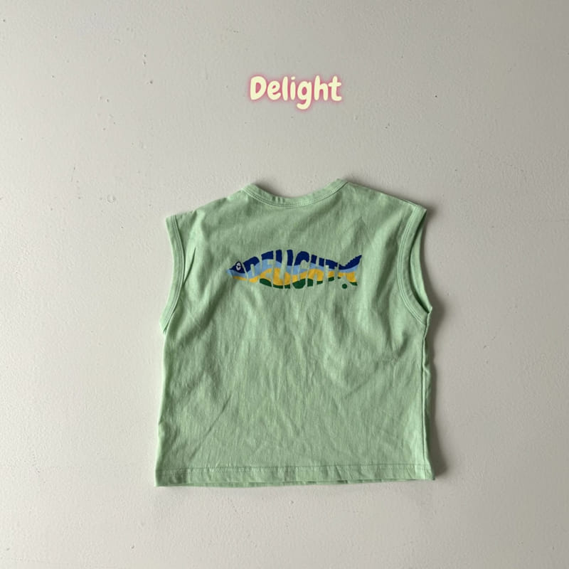 Delight - Korean Children Fashion - #littlefashionista - California Fish Cap Sleeveless Tee With Mom - 7