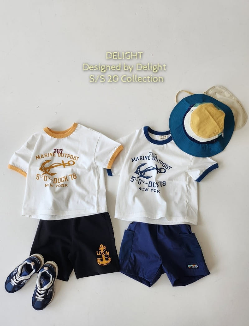 Delight - Korean Children Fashion - #magicofchildhood - Marine Vintage Box Tee With Mom