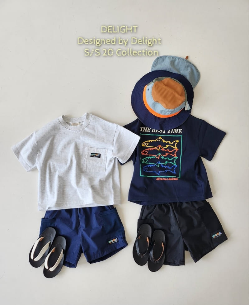 Delight - Korean Children Fashion - #toddlerclothing - Pocket Color Fish Box Tee With Mom