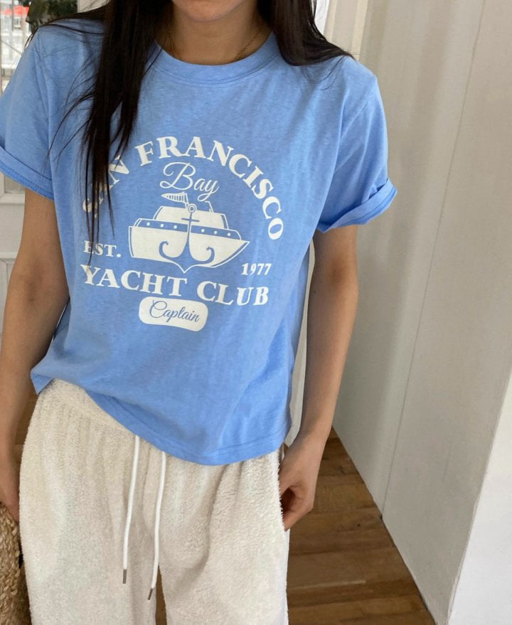 Diana - Korean Women Fashion - #romanticstyle - Yacht Tee - 7