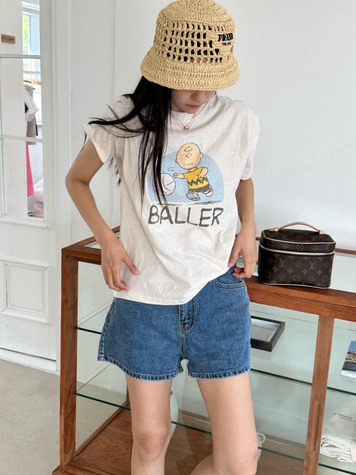 Diana - Korean Women Fashion - #romanticstyle - Baller Tee - 2