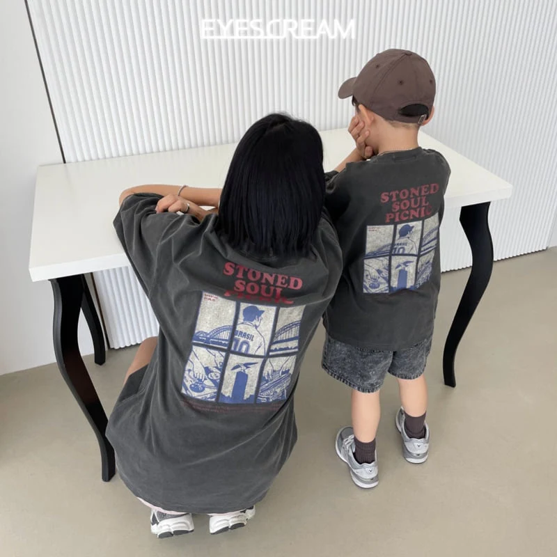 Eyescream - Korean Children Fashion - #prettylittlegirls - Cartoon Pigment Tee with Mom - 4