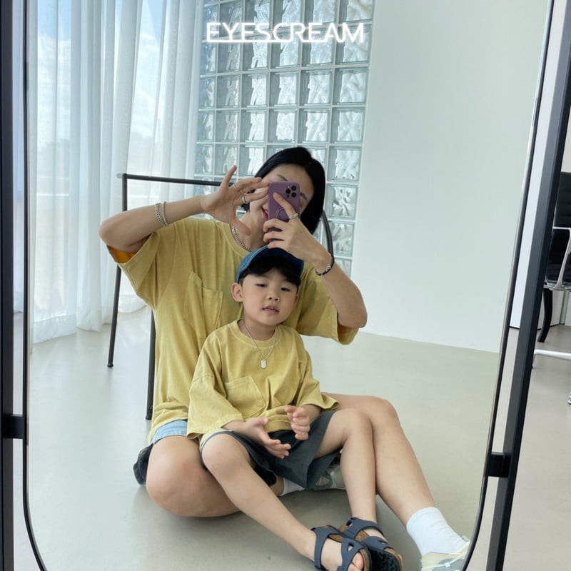 Eyescream - Korean Children Fashion - #childofig - Florida Pigment Tee with Mom - 4