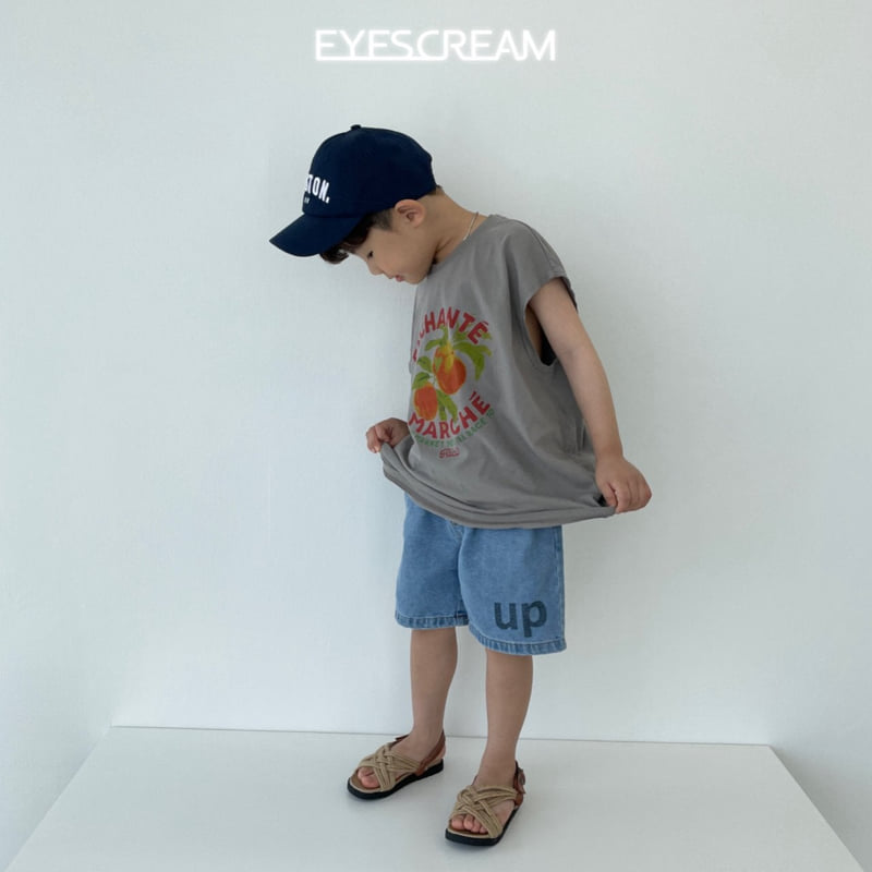 Eyescream - Korean Children Fashion - #childofig - Peach Sleeveless Tee - 3