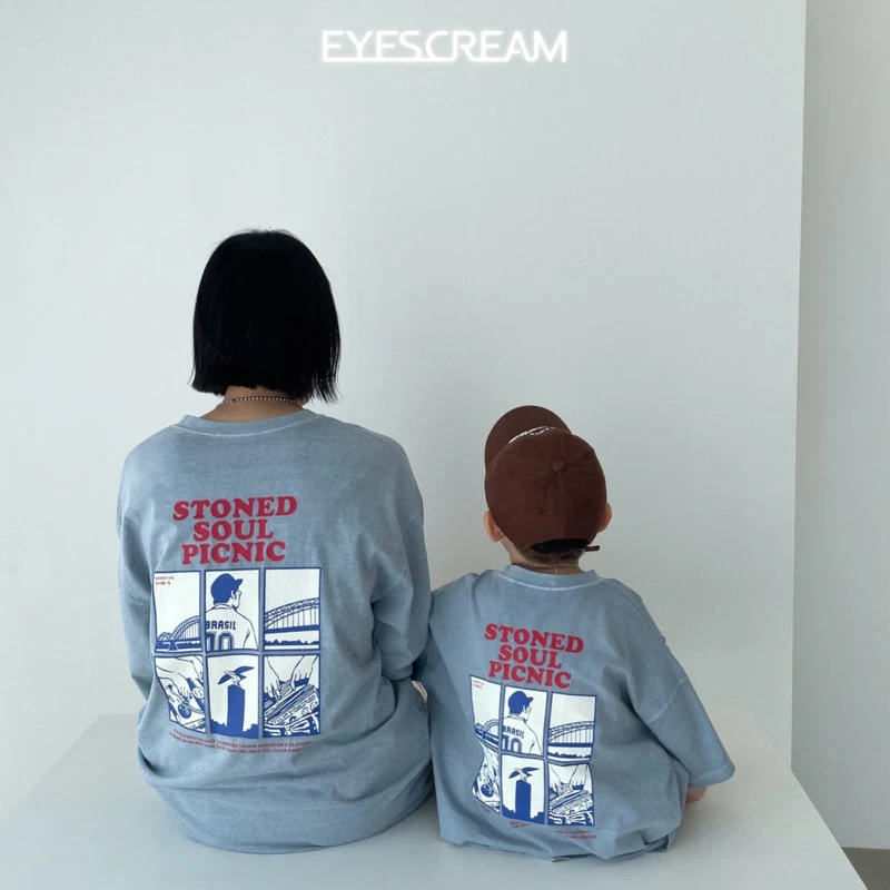 Eyescream - Korean Children Fashion - #designkidswear - Cartoon Pigment Tee with Mom - 7