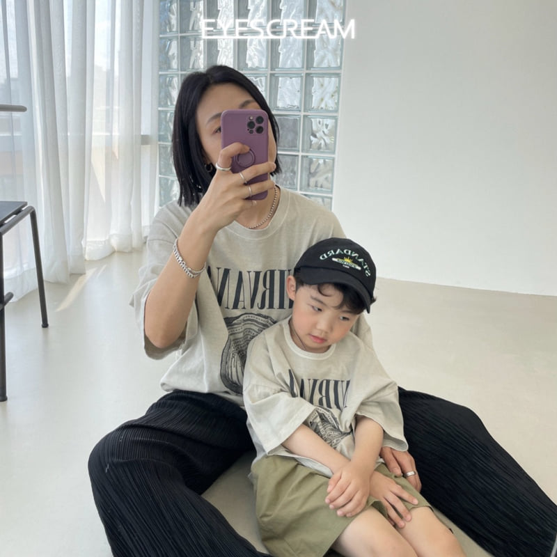 Eyescream - Korean Children Fashion - #designkidswear - Nervana Pigment Tee with Mom - 4