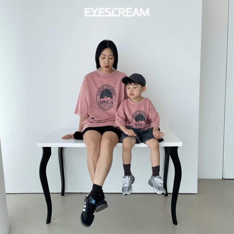 Eyescream - Korean Children Fashion - #fashionkids - Orca Pigment Tee with Mom - 10