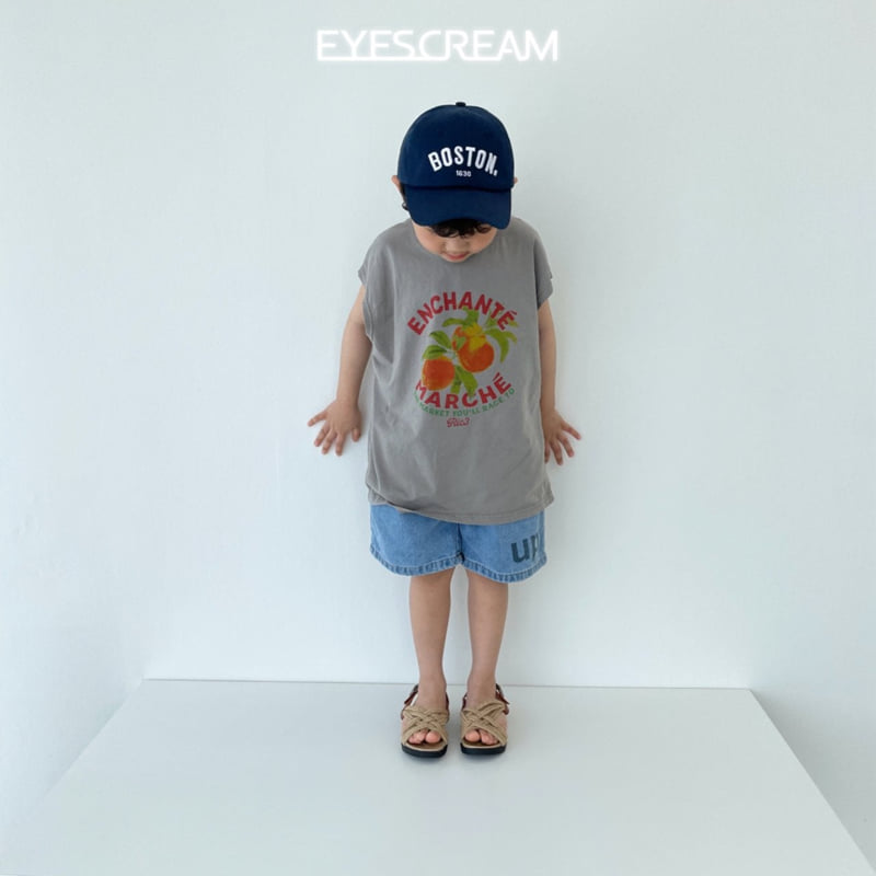 Eyescream - Korean Children Fashion - #fashionkids - Peach Sleeveless Tee - 7