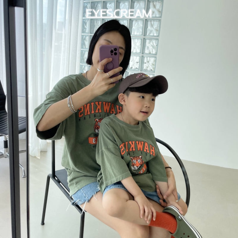 Eyescream - Korean Children Fashion - #fashionkids - Tiger Pigment Tee with Mom - 3