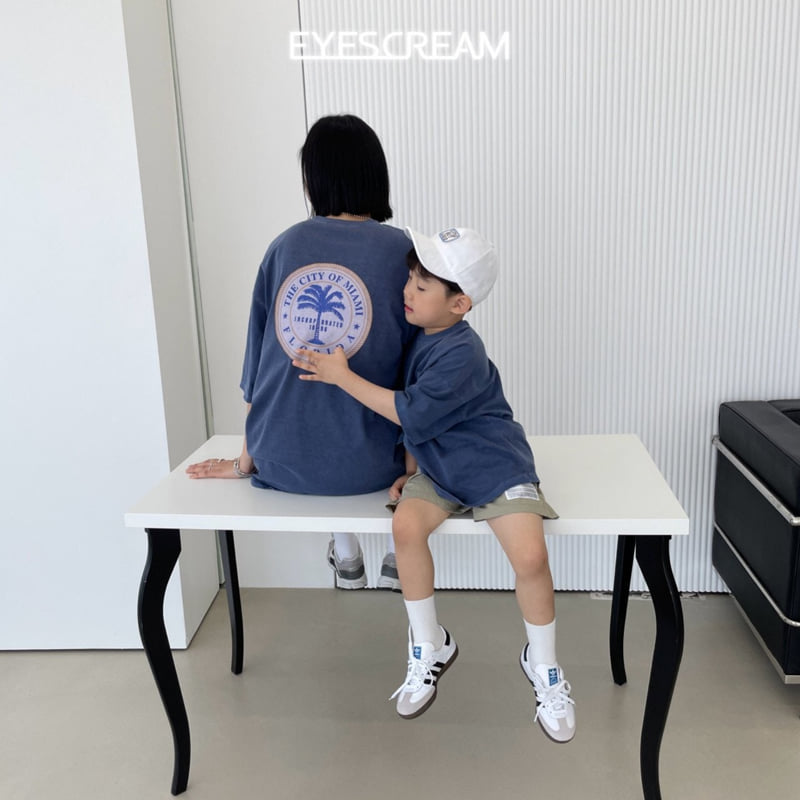 Eyescream - Korean Children Fashion - #kidsshorts - Florida Pigment Tee with Mom - 9