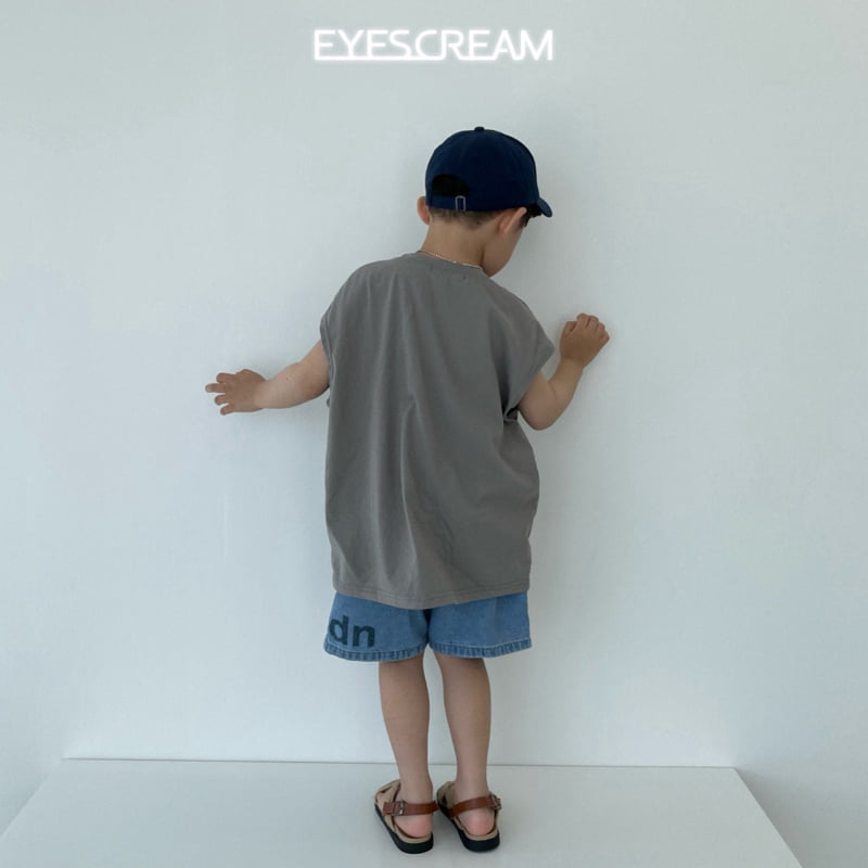 Eyescream - Korean Children Fashion - #kidsshorts - Peach Sleeveless Tee - 8