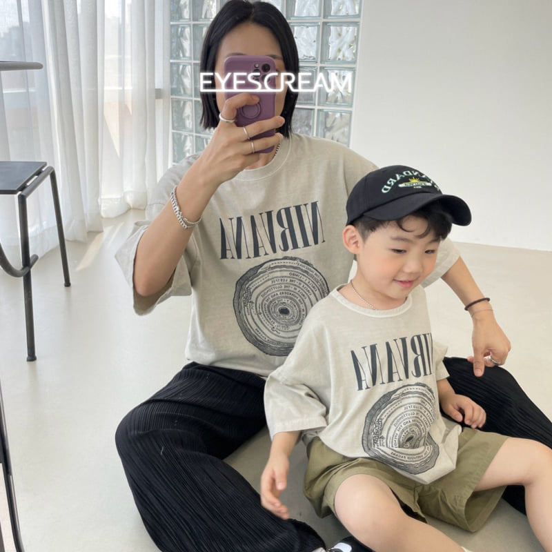 Eyescream - Korean Children Fashion - #kidsshorts - Nervana Pigment Tee with Mom - 6