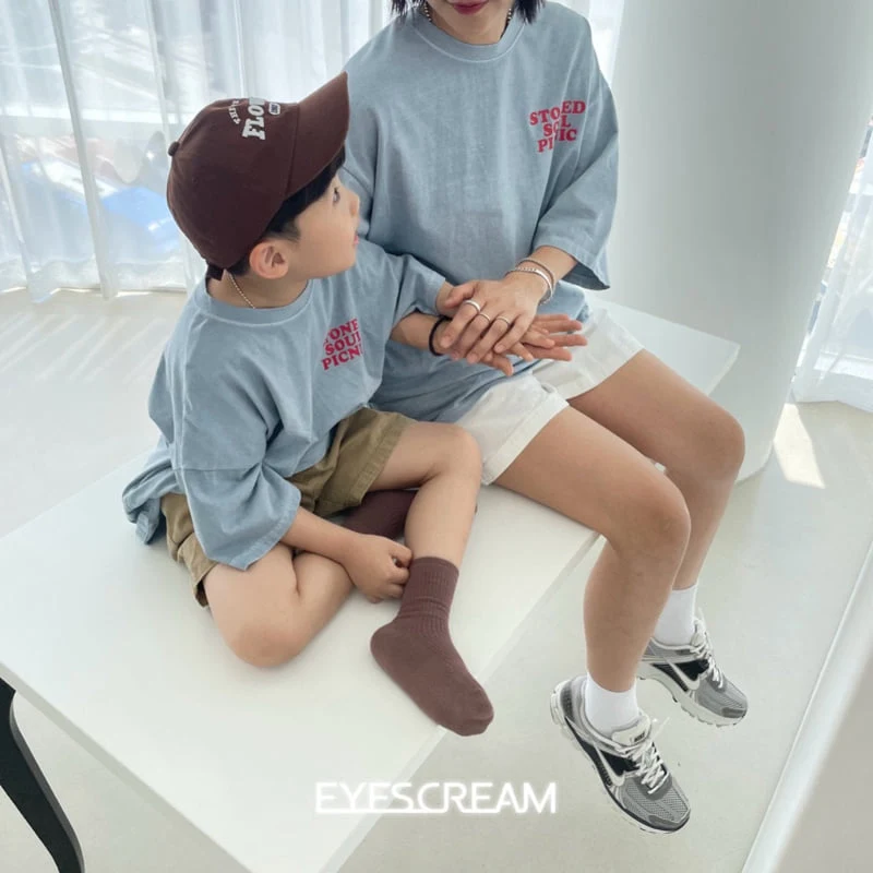 Eyescream - Korean Children Fashion - #kidsstore - Cartoon Pigment Tee with Mom - 11