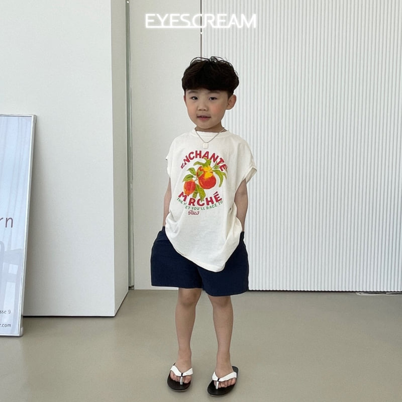 Eyescream - Korean Children Fashion - #kidsstore - Peach Sleeveless Tee - 9