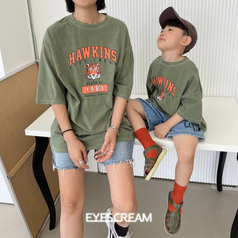 Eyescream - Korean Children Fashion - #kidsstore - Tiger Pigment Tee with Mom - 5