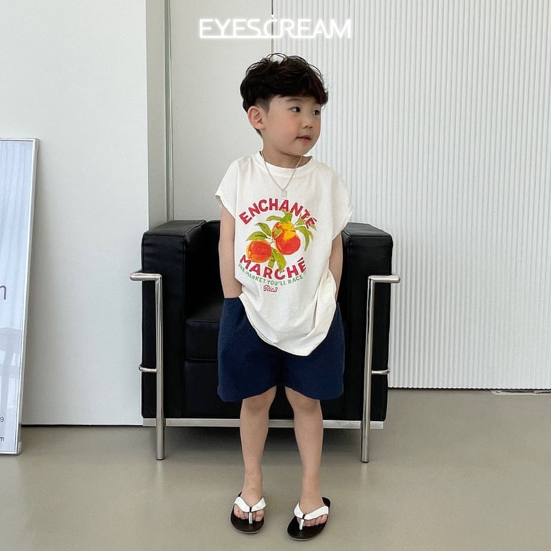 Eyescream - Korean Children Fashion - #kidzfashiontrend - Peach Sleeveless Tee - 10