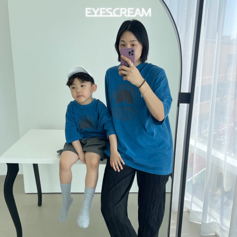 Eyescream - Korean Children Fashion - #magicofchildhood - Orca Pigment Tee with Mom - 2