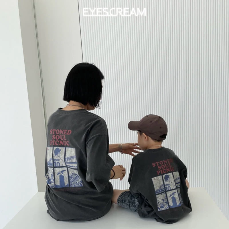 Eyescream - Korean Children Fashion - #minifashionista - Cartoon Pigment Tee with Mom - 2