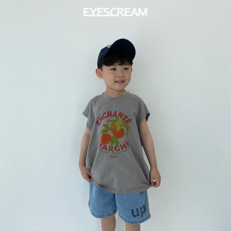 Eyescream - Korean Children Fashion - #prettylittlegirls - Peach Sleeveless Tee