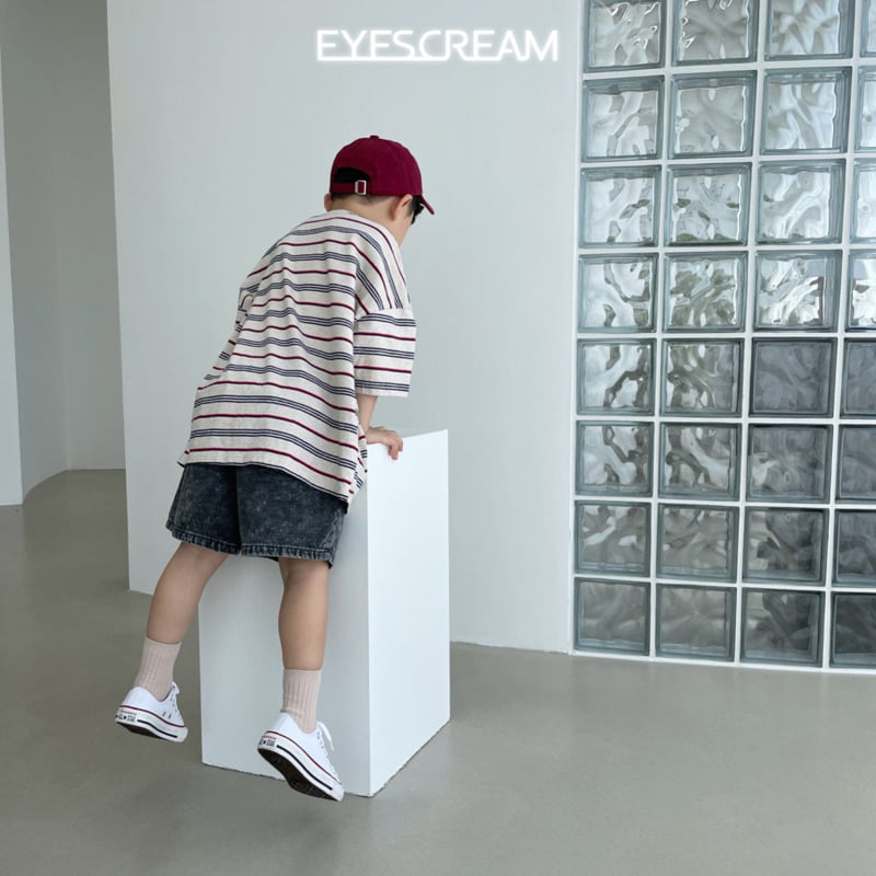 Eyescream - Korean Children Fashion - #todddlerfashion - Espresso Stripe Tee - 7