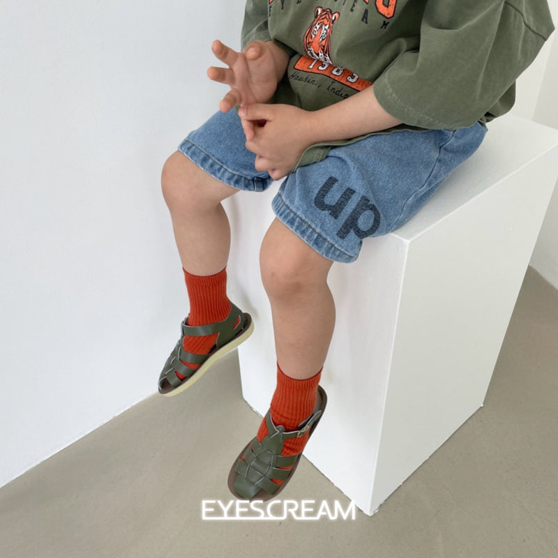 Eyescream - Korean Children Fashion - #toddlerclothing - Up Down Denim Shorts - 11