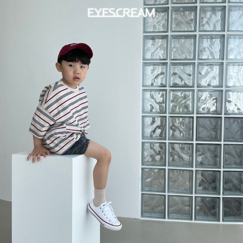 Eyescream - Korean Children Fashion - #toddlerclothing - Espresso Stripe Tee - 8