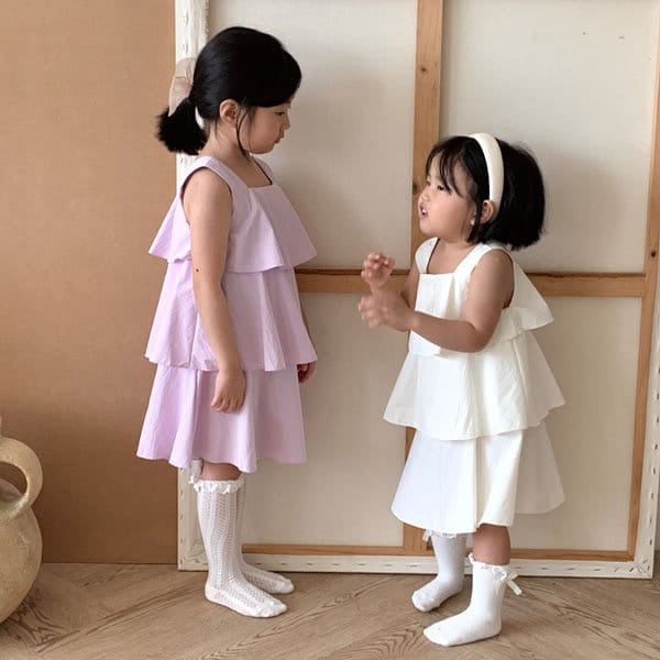 Flower J - Korean Children Fashion - #designkidswear - 3 Layered Kan Kan One-Piece