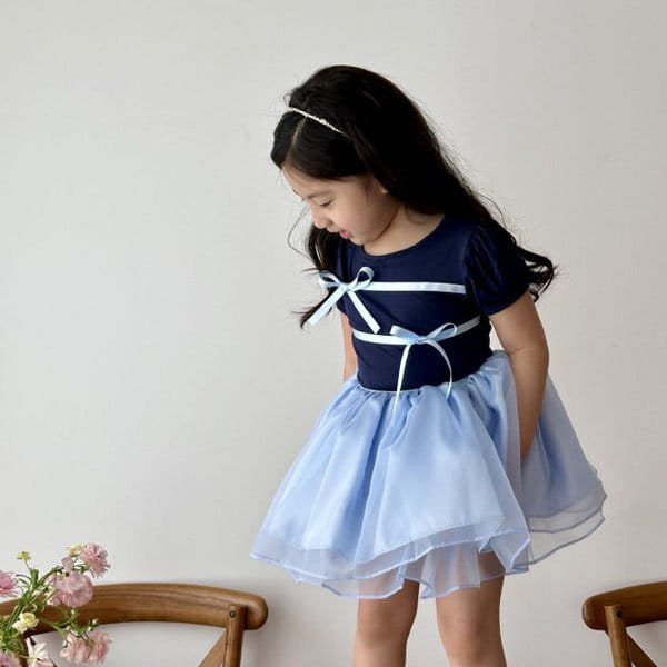 Flower J - Korean Children Fashion - #minifashionista - Ribbon Puff Tee