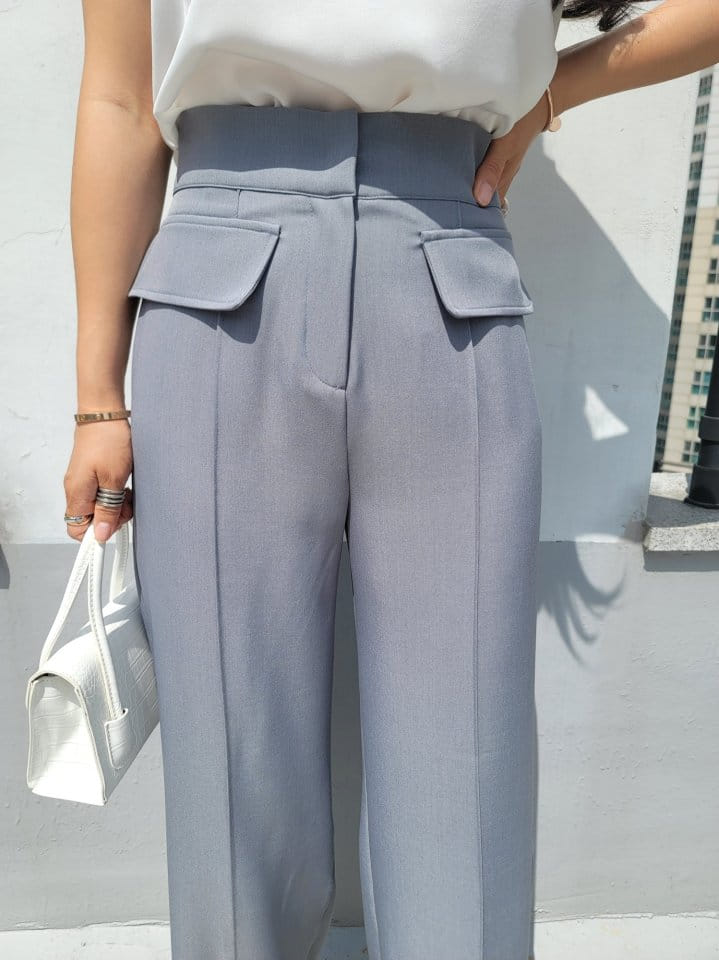 Gratia - Korean Women Fashion - #momslook - Pocket Pants - 2