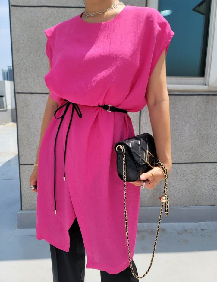 Gratia - Korean Women Fashion - #womensfashion - Slit Long Blouse